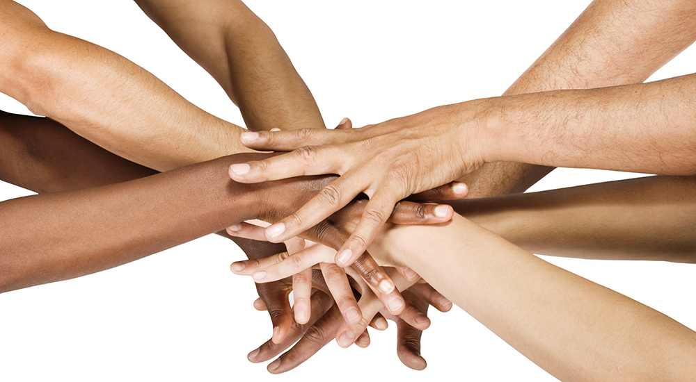 Group of Hands
