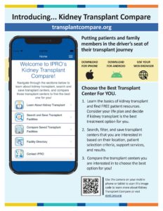 Kidney Transplant Compare Flyer for Patients/Caregivers