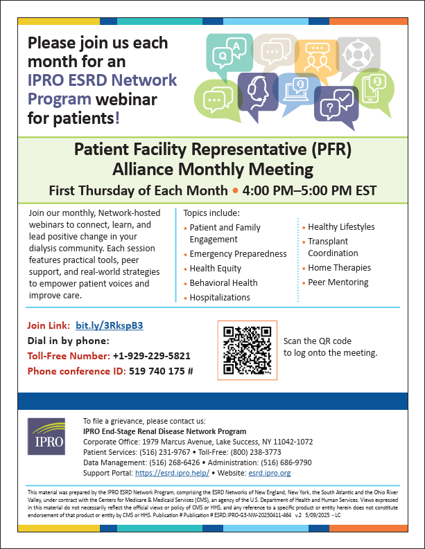 PFR Recruitment Meeting Information