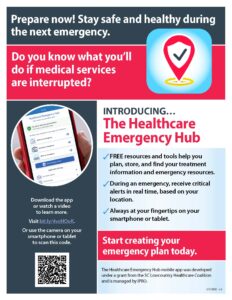 ESRD Emergency Hub flyer for patients/caregivers
